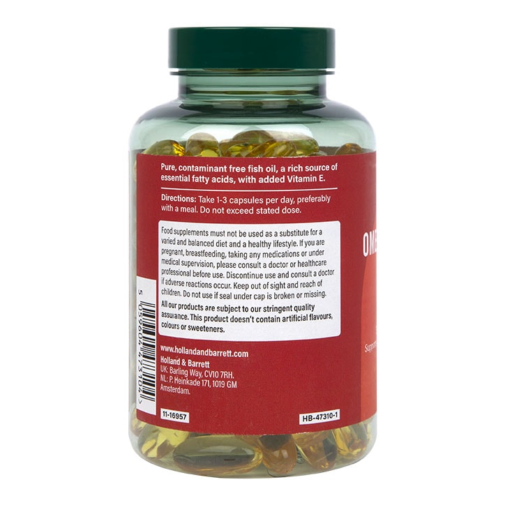 Holland & Barrett Omega 3 Fish Oil 1200mg 120 Capsules
